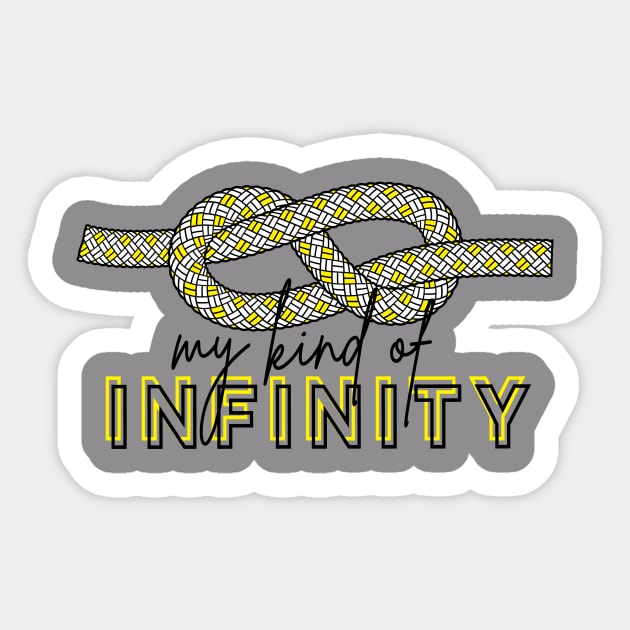 Climbing, my kind of infinity Sticker by Merelmind